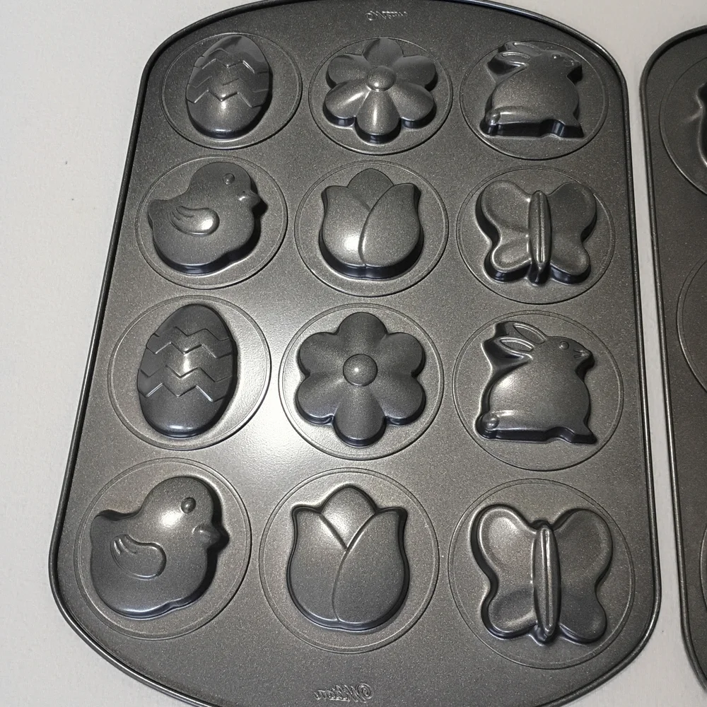 Wilton Easter and Spring Baking Molds Flower Duck Butterfly Egg Bunny